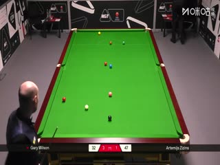 2025斯诺克国际锦标赛资格赛加里·威尔逊6-3阿特米吉斯·齐津斯20251002