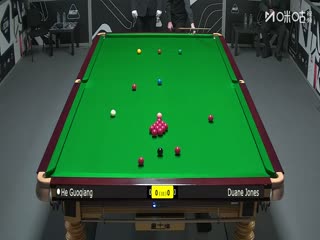 2025斯诺克国际锦标赛资格赛贺国强6-3杜恩·琼斯20251002