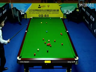 2025斯诺克国际锦标赛延期资格赛第一轮江俊2-6克里斯·沃克林20251102