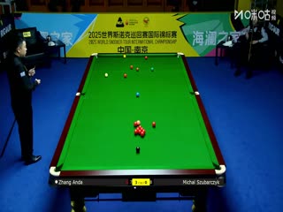 2025斯诺克国际锦标赛延期资格赛第一轮张安达6-0米哈乌·苏巴尔奇克20251102