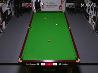 斯诺克英锦赛资格赛第二轮112进80斯科特·唐纳森6-5罗斯·缪尔20251124