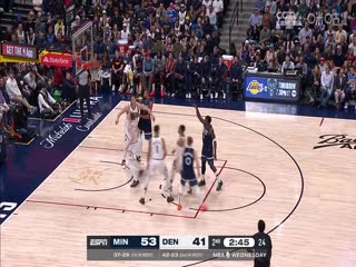 NBA常规赛森林狼VS掘金20250313