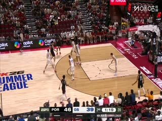 NBA夏季联赛开拓者VS勇士20250712