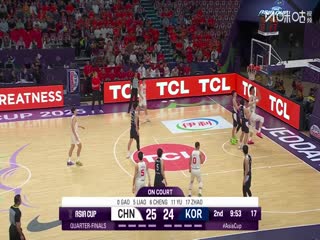 男篮亚洲杯四分之一决赛中国VS韩国20250814