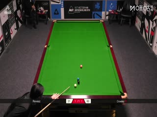 2025斯诺克北爱尔兰公开赛资格赛第一轮布尔丘·雷维斯2-4莱昂内·克劳利20250905