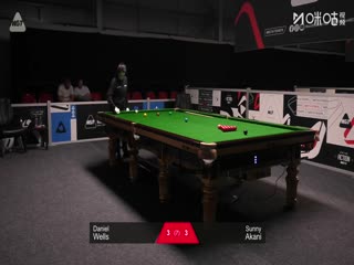 2025斯诺克北爱尔兰公开赛资格赛第二轮丹尼尔·威尔斯4-3阿卡尼·宋沙瓦20250907