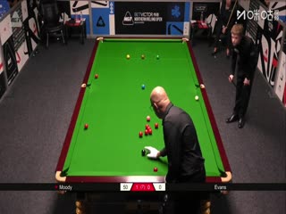 2025斯诺克北爱尔兰公开赛资格赛第二轮斯坦·穆迪4-0瑞安·埃文斯20250907