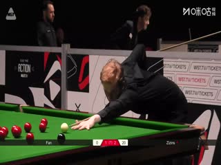 2025斯诺克北爱尔兰公开赛资格赛第二轮范争一4-2阿尔特米·齐津斯20250907