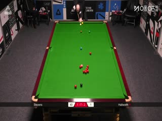 2025斯诺克北爱尔兰公开赛资格赛第二轮马修·史蒂文斯3-4斯蒂芬·霍尔沃斯20250907