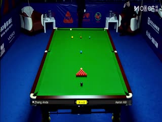 2025斯诺克武汉公开赛16进8张安达5-4亚伦·希尔20250827