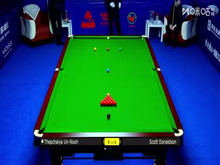 2025斯诺克武汉公开赛32进16斯科特·唐纳森2-5塔猜亚·乌努20250826