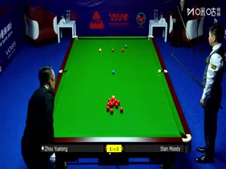 2025斯诺克武汉公开赛32进16周跃龙1-5斯坦·穆迪（解说：朱蒙）20250826