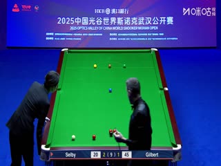 2025斯诺克武汉公开赛32进16马克·塞尔比5-2大卫·吉尔伯特20250826