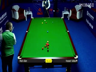 2025斯诺克武汉公开赛32进16马克·艾伦5-4侯赛因·瓦菲20250826