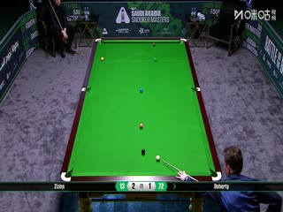 2025斯诺克沙特大师赛第二轮（112进80）阿尔特米·齐津斯4-3肯·达赫迪20250809