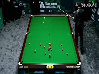 2025斯诺克沙特大师赛第二轮（112进80）阿兰·泰勒4-3穆罕默德·谢哈布20250809