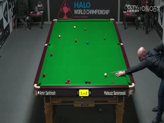 斯诺克世锦赛资格赛128进96阿米尔·萨克霍什2-6马特乌斯·巴拉诺夫斯基（第一阶段）20250407