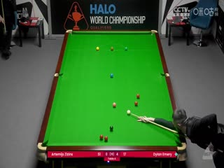 斯诺克世锦赛资格赛128进96阿特米吉斯·齐津斯2-7迪伦·埃默里（第一阶段）20250407