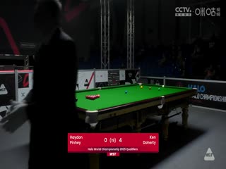 斯诺克世锦赛资格赛128进96及96进64海顿·平尼0-9肯·达赫迪（第一阶段）20250409