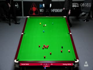 斯诺克世锦赛资格赛128进96及96进64丹尼尔·威尔斯5-4黄佳浩（第一阶段）20250409