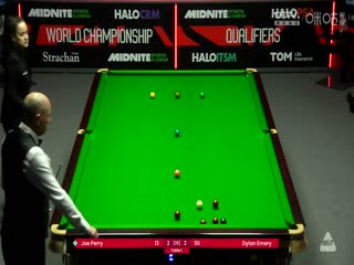 斯诺克世锦赛资格赛128进96及96进64乔·佩里4-5迪伦·埃莫里（第一阶段）20250409