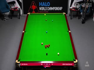 斯诺克世锦赛资格赛128进96及96进64伊安·伯恩斯10-4明克·努查鲁特（第二阶段）20250409