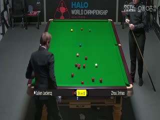 斯诺克世锦赛资格赛128进96朱利安·勒克莱尔6-2周金豪（第一阶段）20250408
