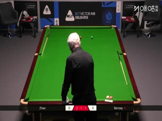 2025斯诺克英格兰公开赛赵翰洋4-2康纳·本齐20250911