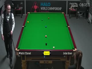 斯诺克世锦赛资格赛64进32马丁·奥德奈尔4-2乔丹·布朗（第一阶段）20250413
