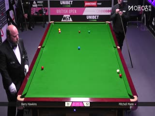 2025斯诺克英国公开赛16进8米歇尔·曼恩4-2巴里·霍金斯20250926