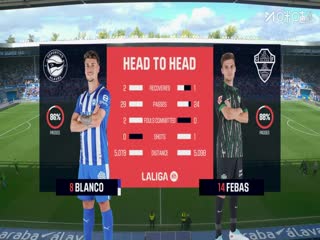 西甲联赛阿拉维斯VS埃尔切20251005