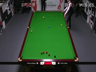 斯诺克英锦赛资格赛瑞安·埃文斯5-3彼得·莱恩斯（一）20251122