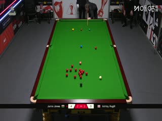 斯诺克英锦赛资格赛第二轮112进80杰米·琼斯6-3阿什利·休吉尔20251124