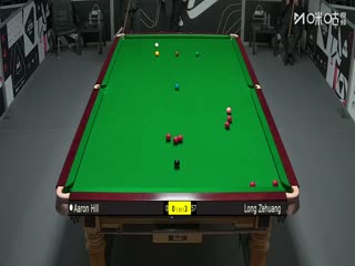 斯诺克英锦赛资格赛第三轮80进48亚伦·希尔1-6龙泽煌20251125