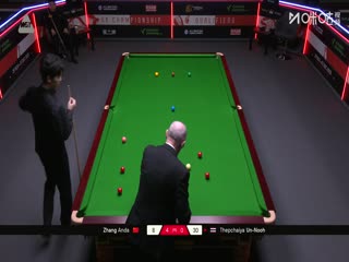 斯诺克英锦赛资格赛晋级轮张安达6-4塔猜亚·乌努20251128