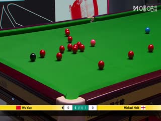 斯诺克英锦赛正赛32进16轮次吴宜泽6-4迈克尔·霍尔特20251130