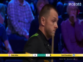 斯诺克英锦赛正赛32进16轮次马克·艾伦1-6斯科特·唐纳森20251202