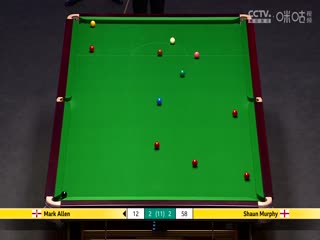 2025斯诺克大师赛半决赛：肖恩·墨菲6-3马克·艾伦肖恩·墨菲VS马克·艾伦20250118