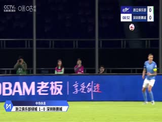 中超联赛浙江俱乐部绿城VS深圳新鹏城20250402