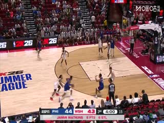 NBA夏季联赛76人VS奇才20250716