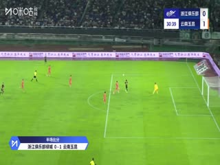 中超联赛浙江俱乐部绿城VS云南玉昆20250718